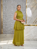The "Seraphina" Tiered Pleated Maxi Dress