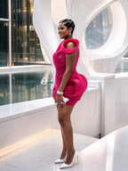 Sculptural Dress “Aurora Fuchsia”