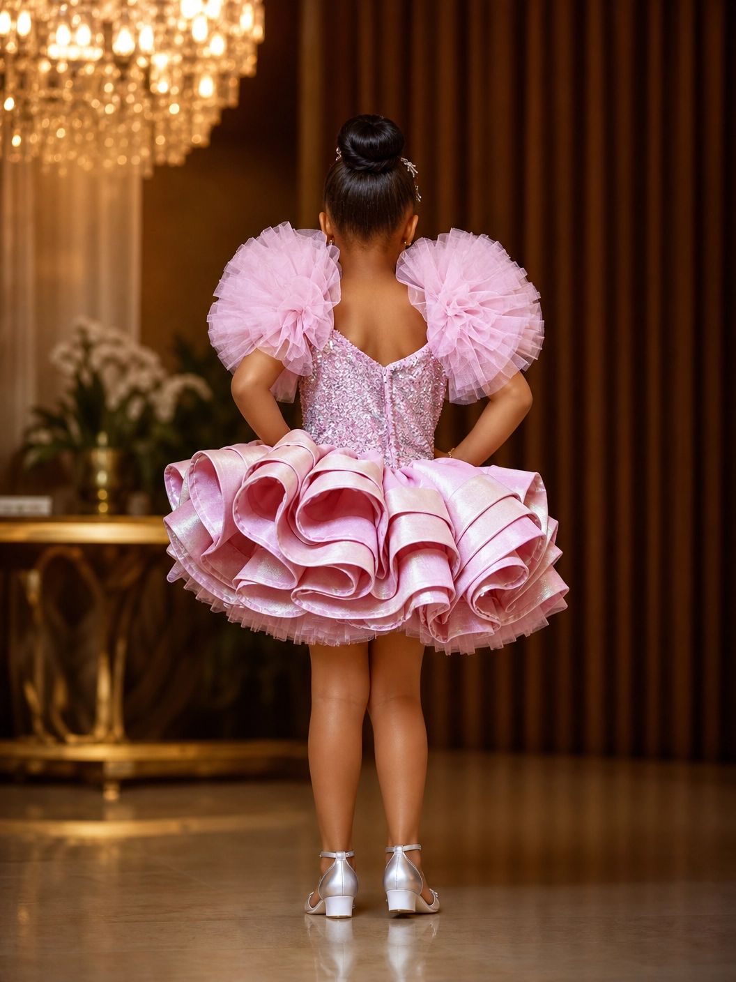 The "Princess Dream" Pink Ruffled Gala Dress