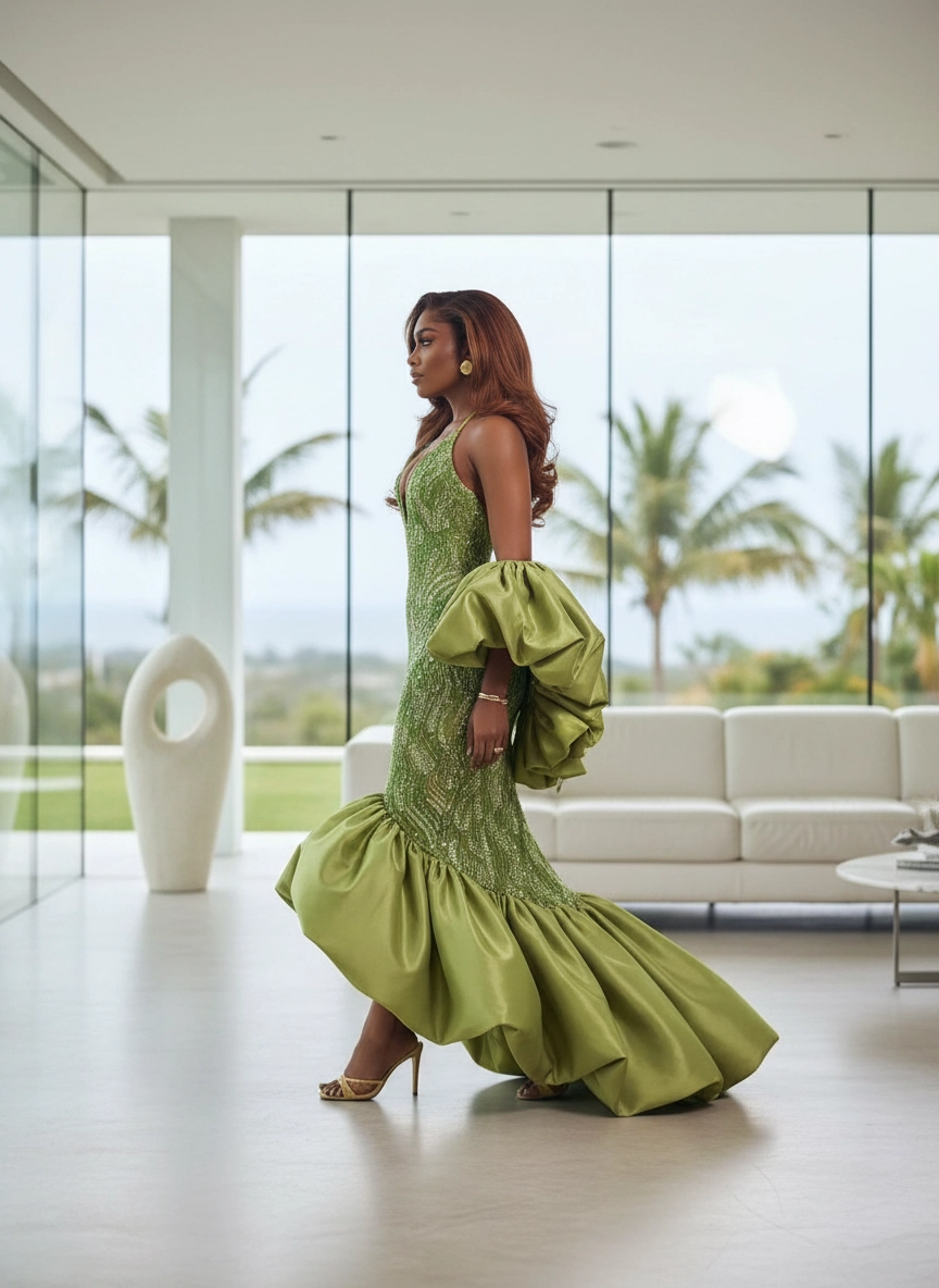 The Emerald Muse Gown