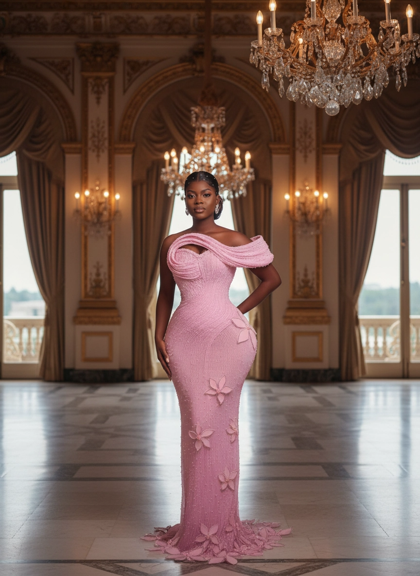 The Rose Petal Sculpt Gown