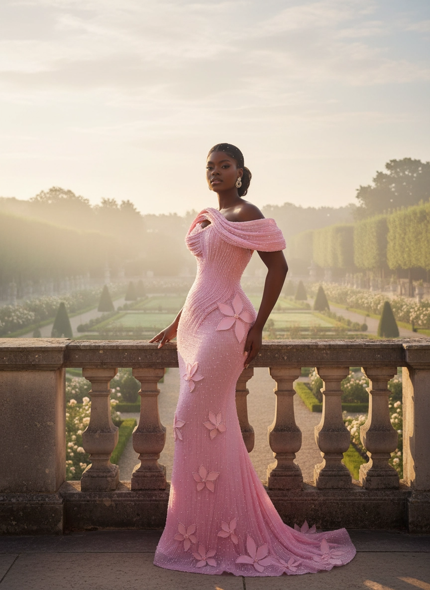 The Rose Petal Sculpt Gown